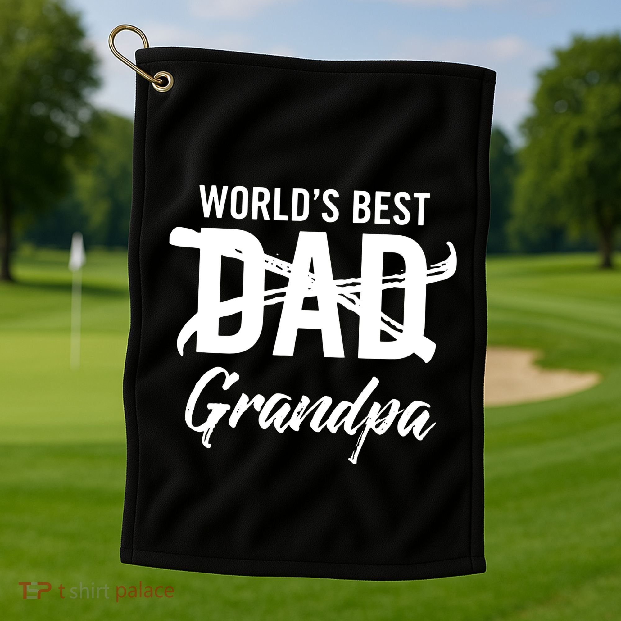 Pregnancy Announcement For Grandparents Golf Towel