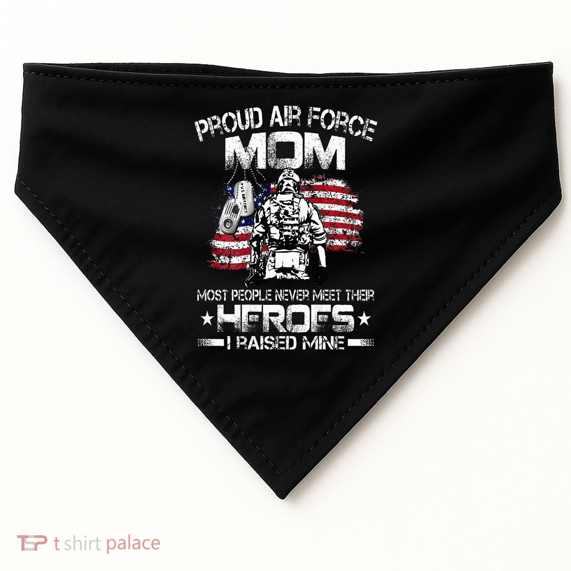 Proud Air Force Mom Air Force Graduation Mom USAF Heroes USA-Made Doggie Bandana