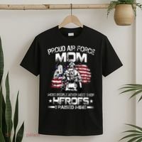 Proud Air Force Mom Air Force Graduation Mom USAF Heroes T-Shirt thumb 2