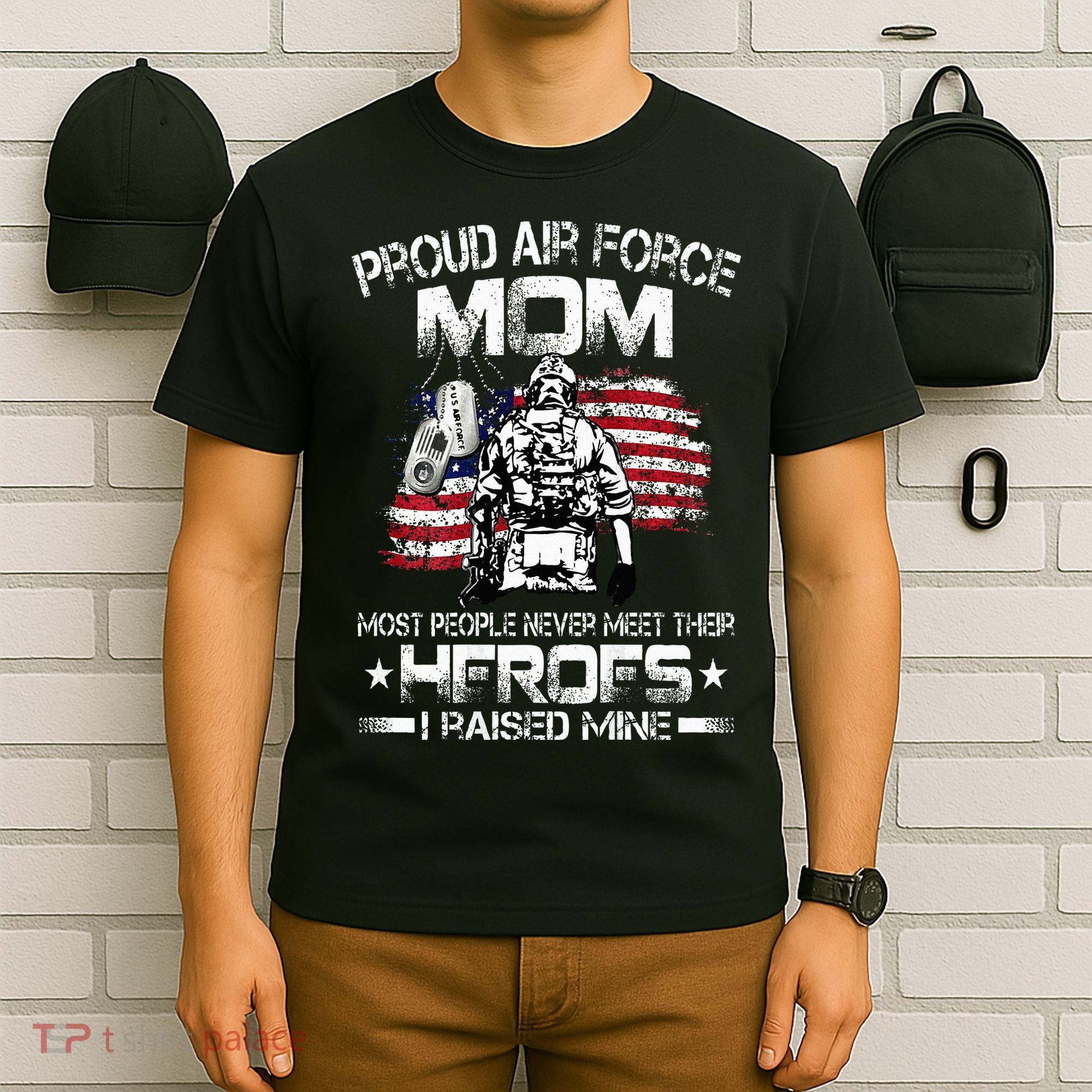 Proud Air Force Mom Air Force Graduation Mom USAF Heroes T-Shirt