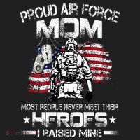 Proud Air Force Mom Air Force Graduation Mom USAF Heroes Beanie thumb 2