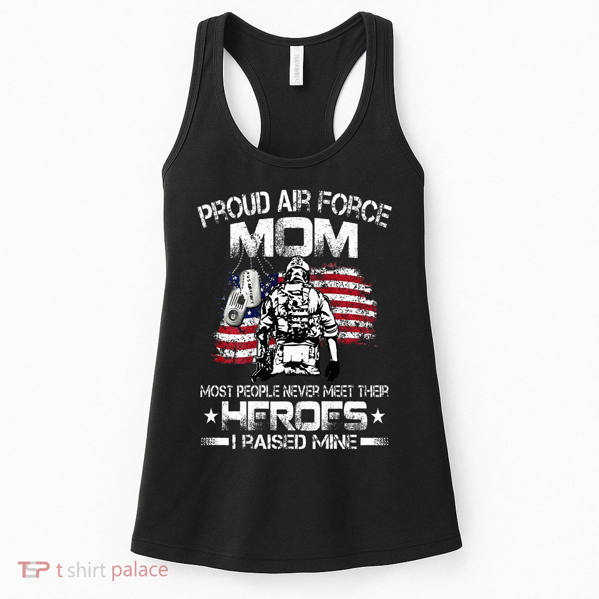 Proud Air Force Mom Air Force Graduation Mom USAF Heroes Women's Tank Top