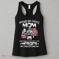 Proud Air Force Mom Air Force Graduation Mom USAF Heroes Women's Tank Top thumb 3