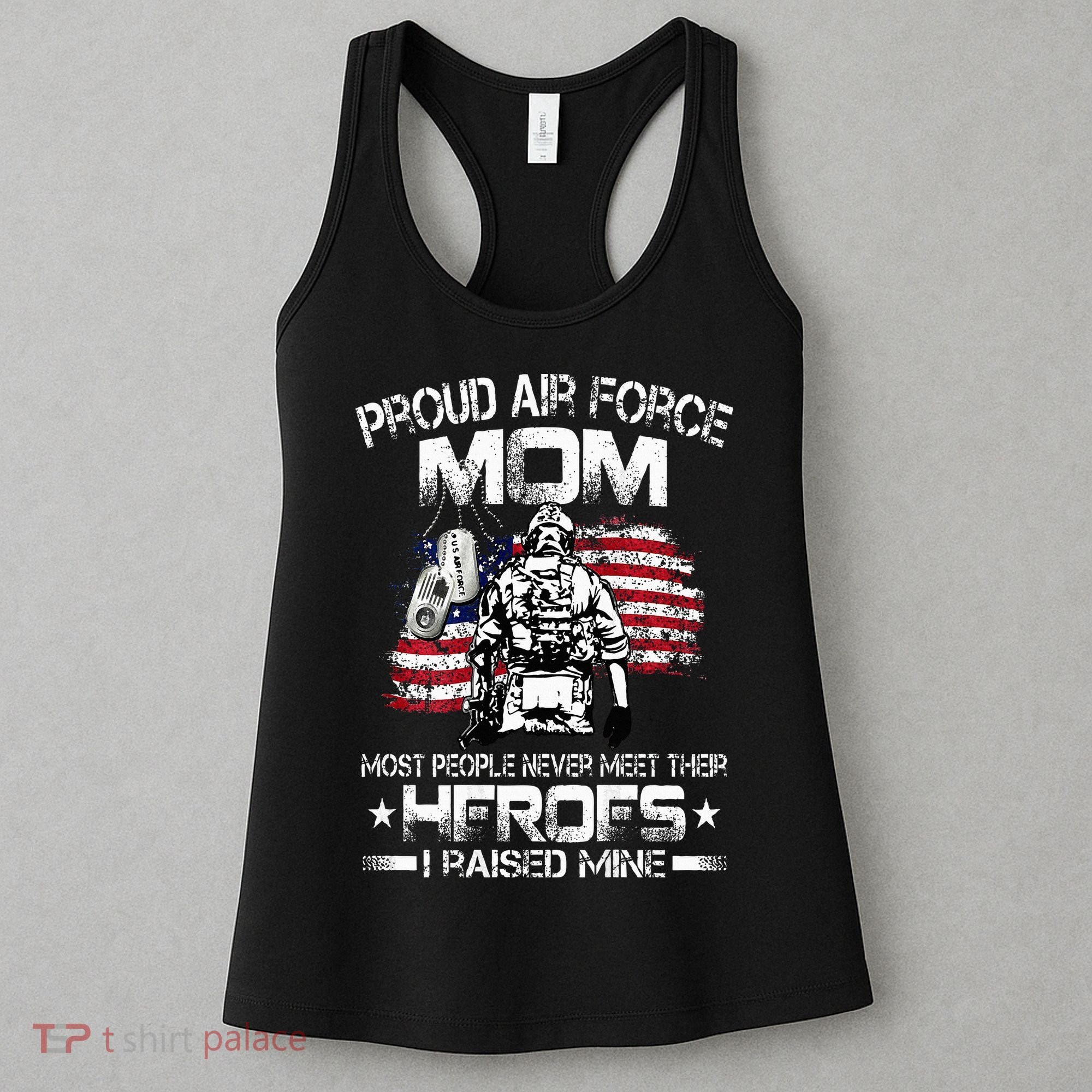 Proud Air Force Mom Air Force Graduation Mom USAF Heroes Women's Tank Top