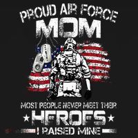 Proud Air Force Mom Air Force Graduation Mom USAF Heroes Baby Bodysuit thumb 2