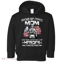 Proud Air Force Mom Air Force Graduation Mom USAF Heroes Toddler Hoodie thumb 0