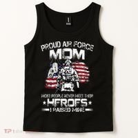 Proud Air Force Mom Air Force Graduation Mom USAF Heroes Tank Top thumb 2