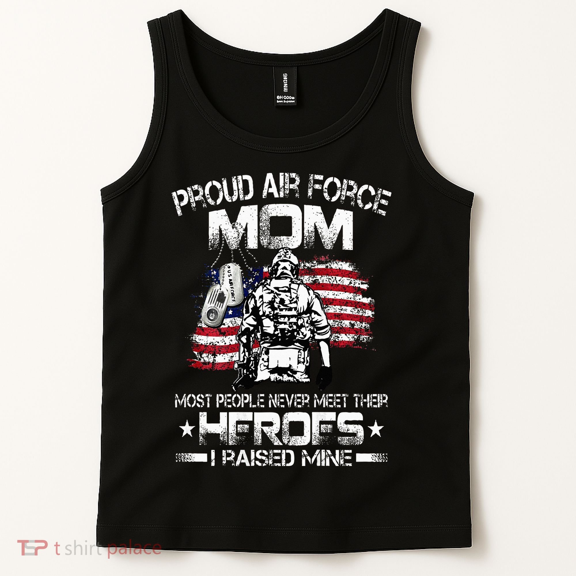 Proud Air Force Mom Air Force Graduation Mom USAF Heroes Tank Top