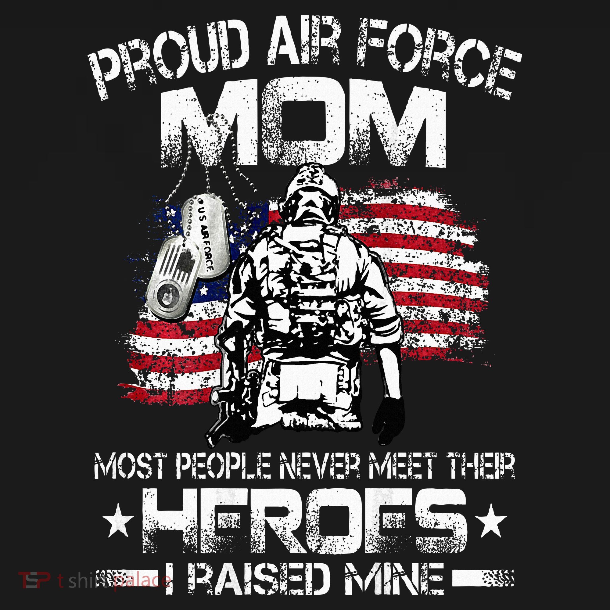 Proud Air Force Mom Air Force Graduation Mom USAF Heroes Tank Top