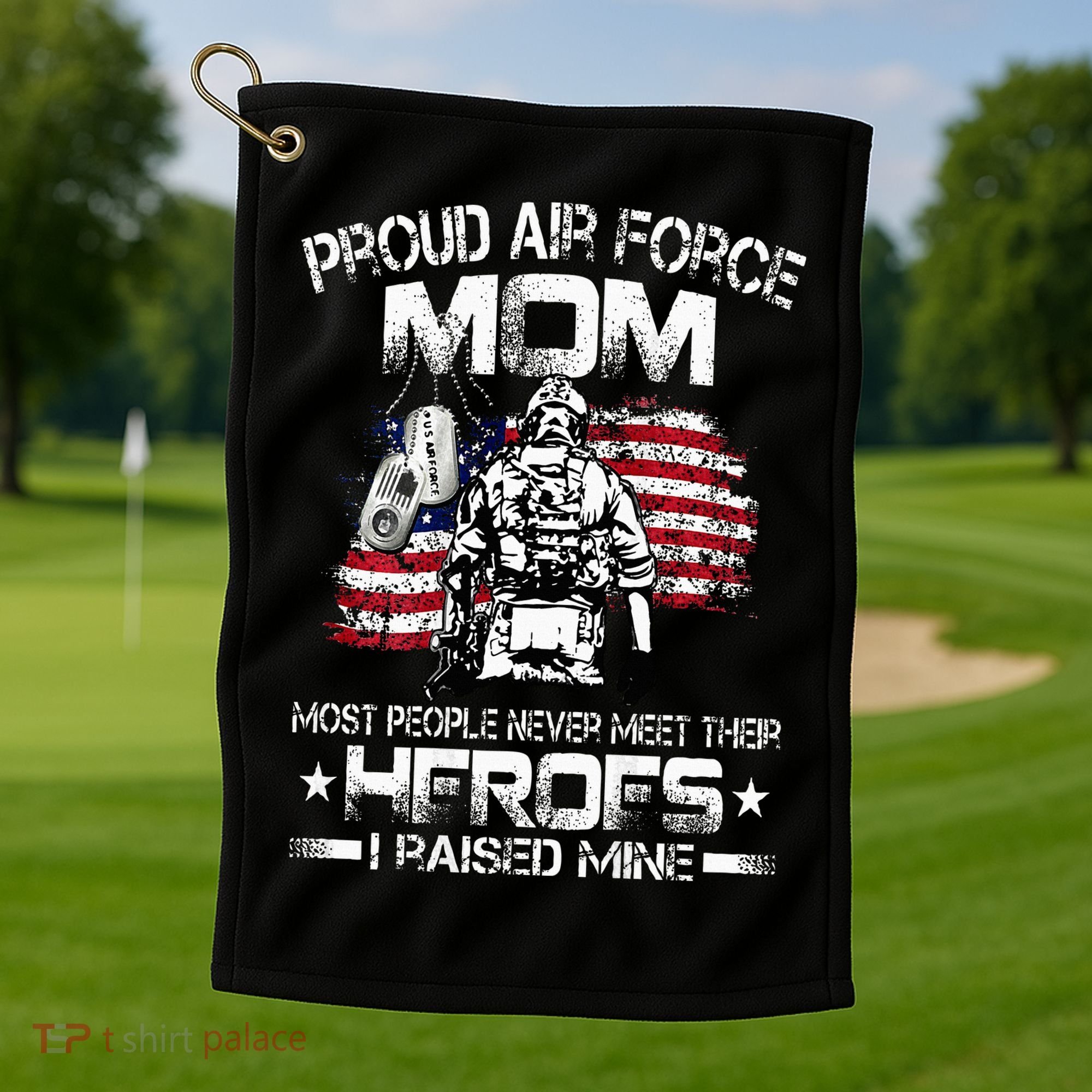 Proud Air Force Mom Air Force Graduation Mom USAF Heroes Golf Towel