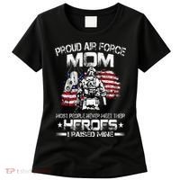 Proud Air Force Mom Air Force Graduation Mom USAF Heroes Women's T-Shirt thumb 0