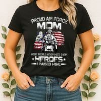 Proud Air Force Mom Air Force Graduation Mom USAF Heroes Women's T-Shirt thumb 2