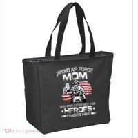Proud Air Force Mom Air Force Graduation Mom USAF Heroes Tote Bag thumb 2