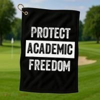 Protect Academic Freedom Golf Towel thumb 1