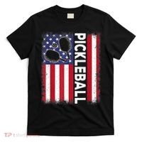 Pickleball American Flag Funny Pickleball Lover T-Shirt thumb 0
