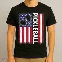 Pickleball American Flag Funny Pickleball Lover T-Shirt thumb 3