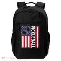 Pickleball American Flag Funny Pickleball Lover Backpack thumb 0