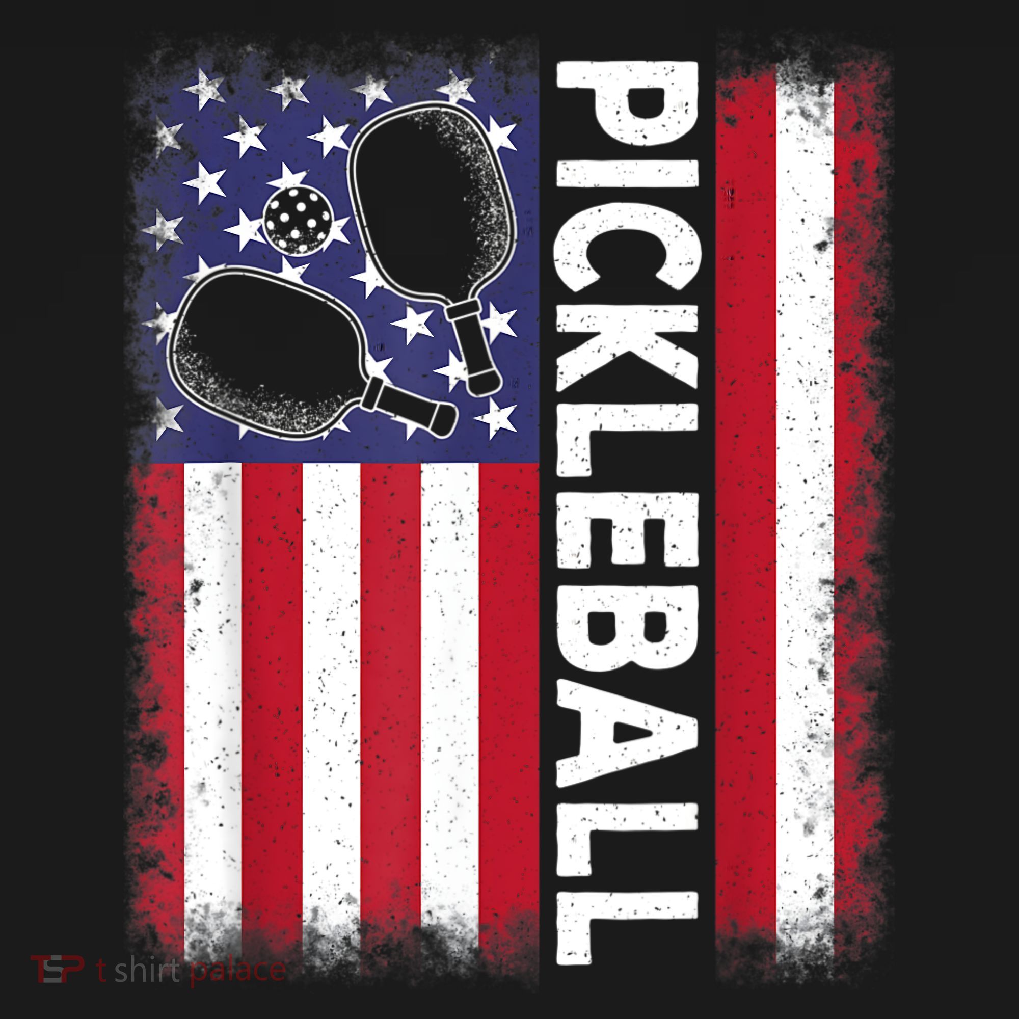 Pickleball American Flag Funny Pickleball Lover Women's Hoodie