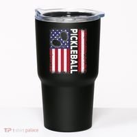 Pickleball American Flag Funny Pickleball Lover Tumbler thumb 0
