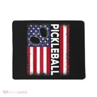 Pickleball American Flag Funny Pickleball Lover Mousepad thumb 0