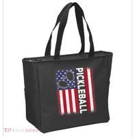 Pickleball American Flag Funny Pickleball Lover Tote Bag thumb 2