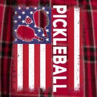 Pickleball American Flag Funny Pickleball Lover Men's Flannel Plaid Pajama Pants thumb 2