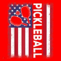 Pickleball American Flag Funny Pickleball Lover Santa Hat thumb 1