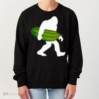 Pickle Art For Women Bigfoot Cucumber Women's Sweatshirt thumb 0