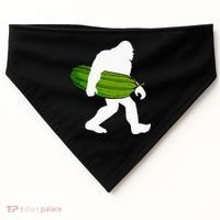Pickle Art For Women Bigfoot Cucumber USA-Made Doggie Bandana thumb 0