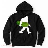 Pickle Art For Women Bigfoot Cucumber Hoodie thumb 0