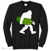 Pickle Art For Women Bigfoot Cucumber Sweatshirt thumb 0
