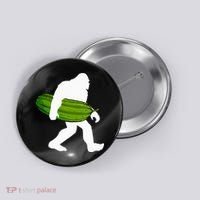 Pickle Art For Women Bigfoot Cucumber Button thumb 0