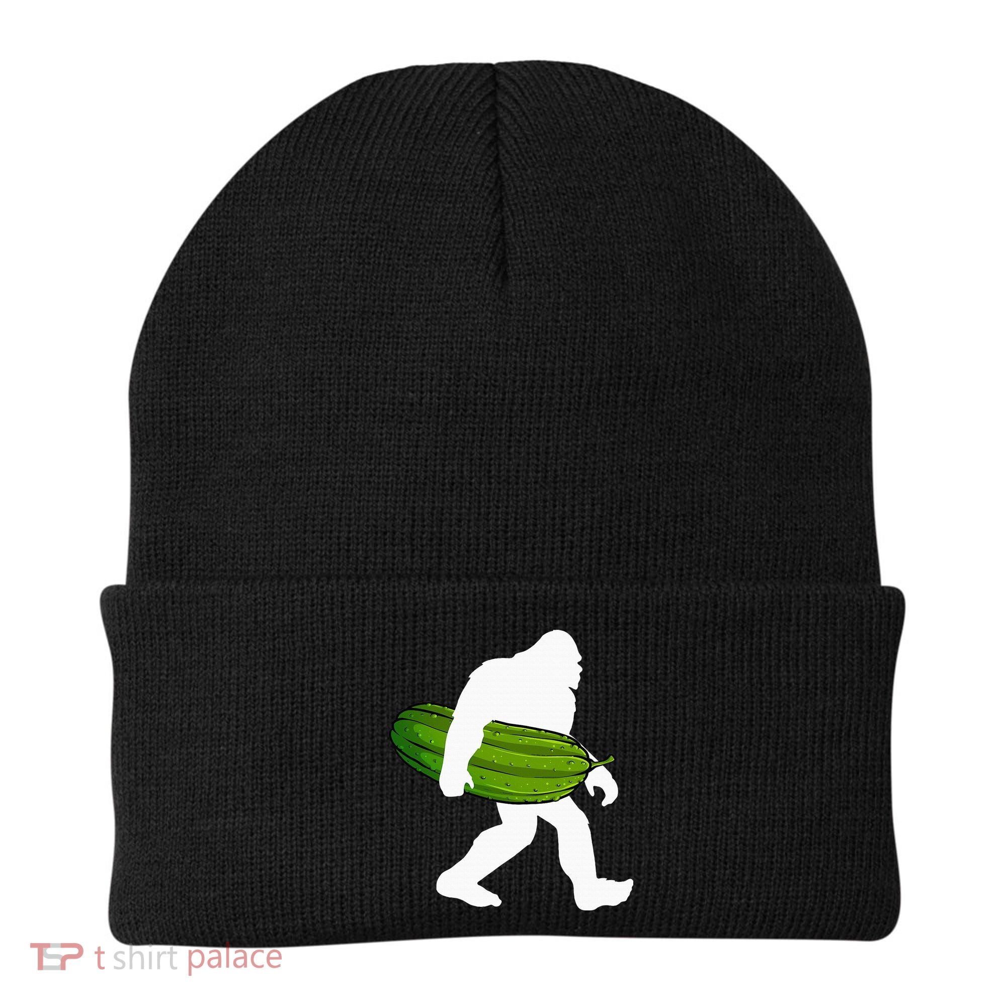 Pickle Art For Women Bigfoot Cucumber Beanie