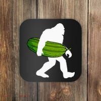 Pickle Art For Women Bigfoot Cucumber Coaster thumb 0