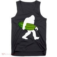 Pickle Art For Women Bigfoot Cucumber Tank Top thumb 0
