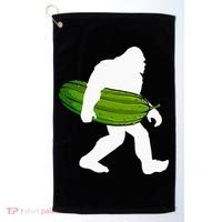 Pickle Art For Women Bigfoot Cucumber Golf Towel thumb 0