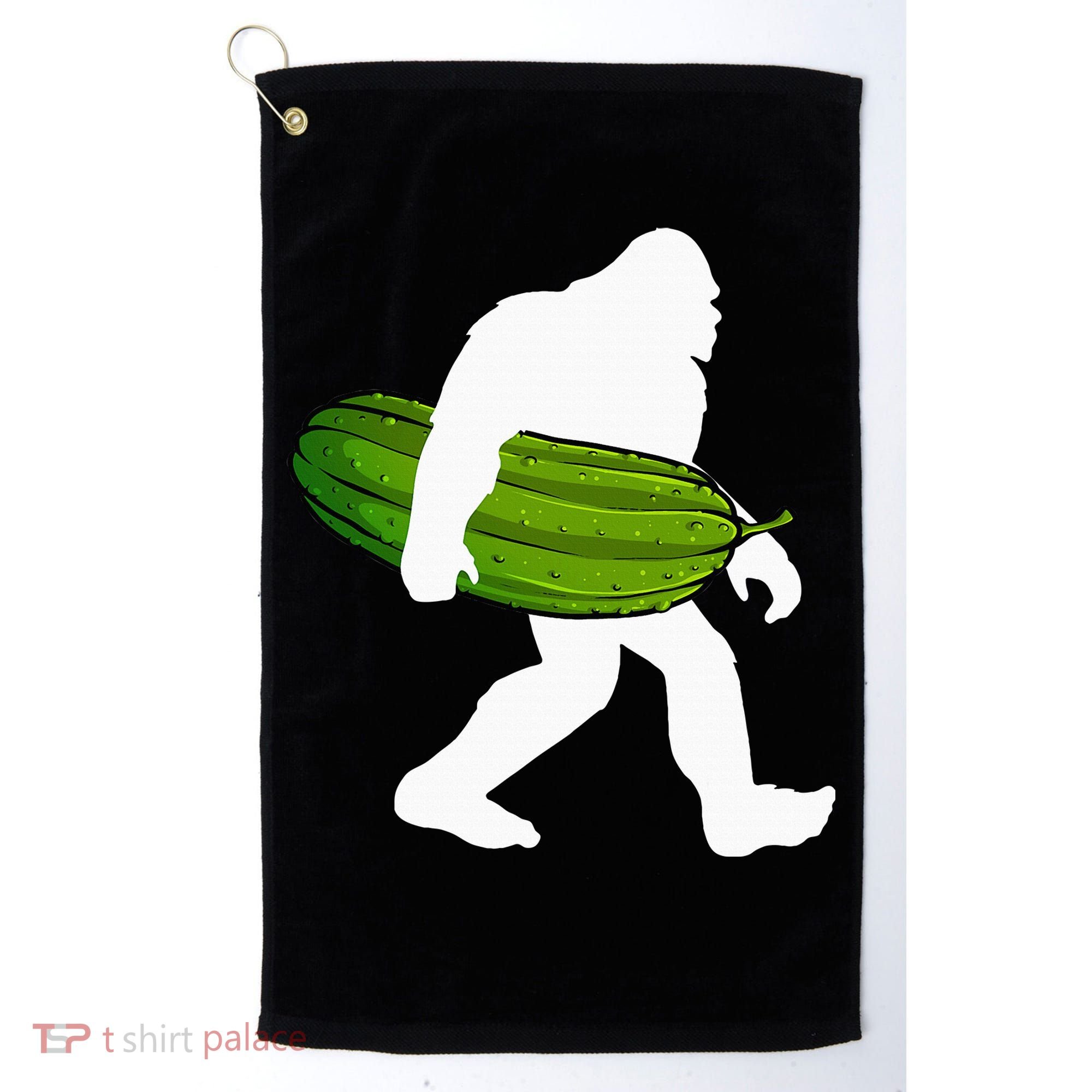 Pickle Art For Women Bigfoot Cucumber Golf Towel