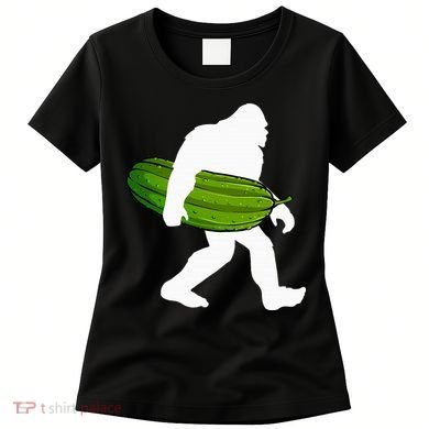 Pickle Art For Women Bigfoot Cucumber Women's T-Shirt