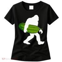 Pickle Art For Women Bigfoot Cucumber Women's T-Shirt thumb 0