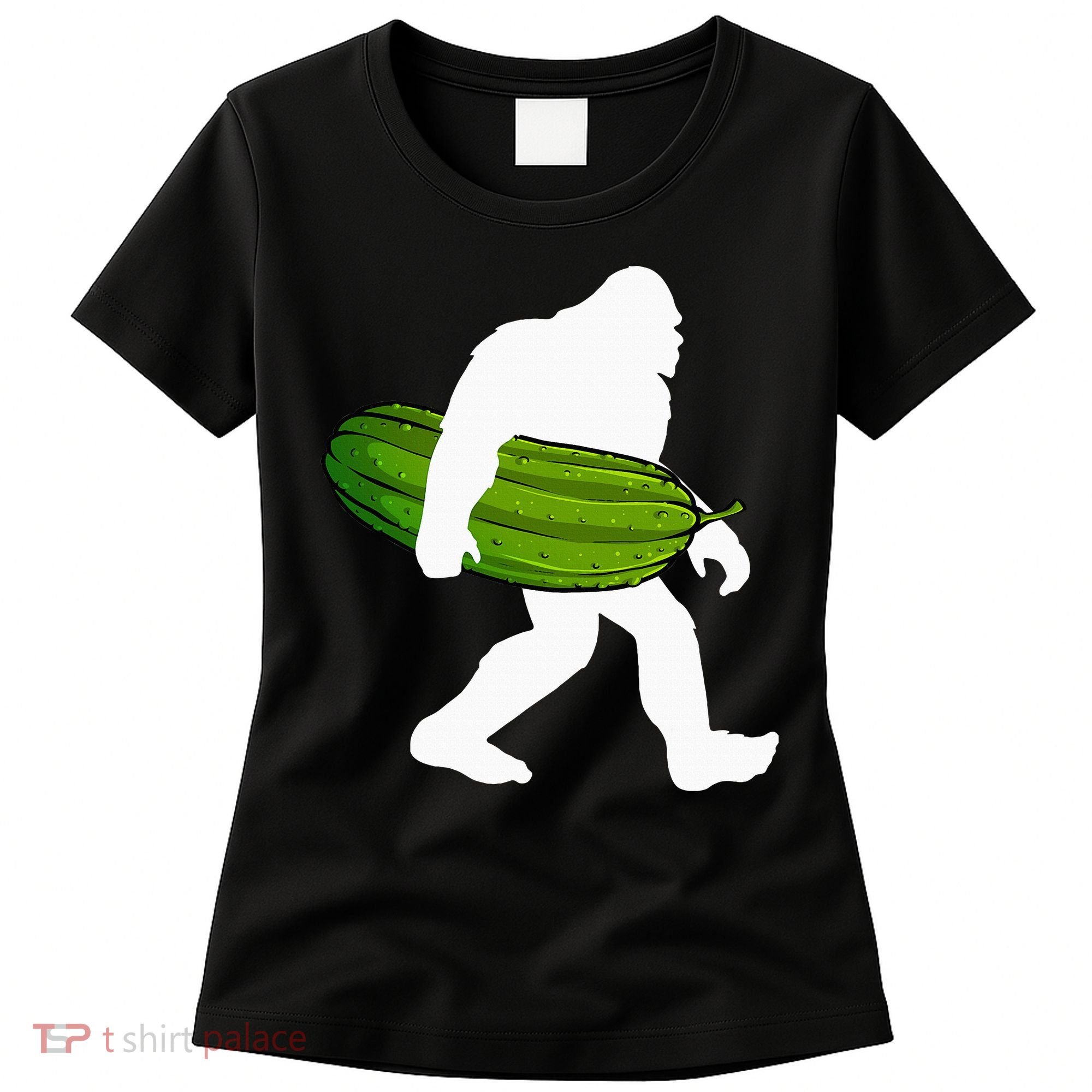 Pickle Art For Women Bigfoot Cucumber Women's T-Shirt