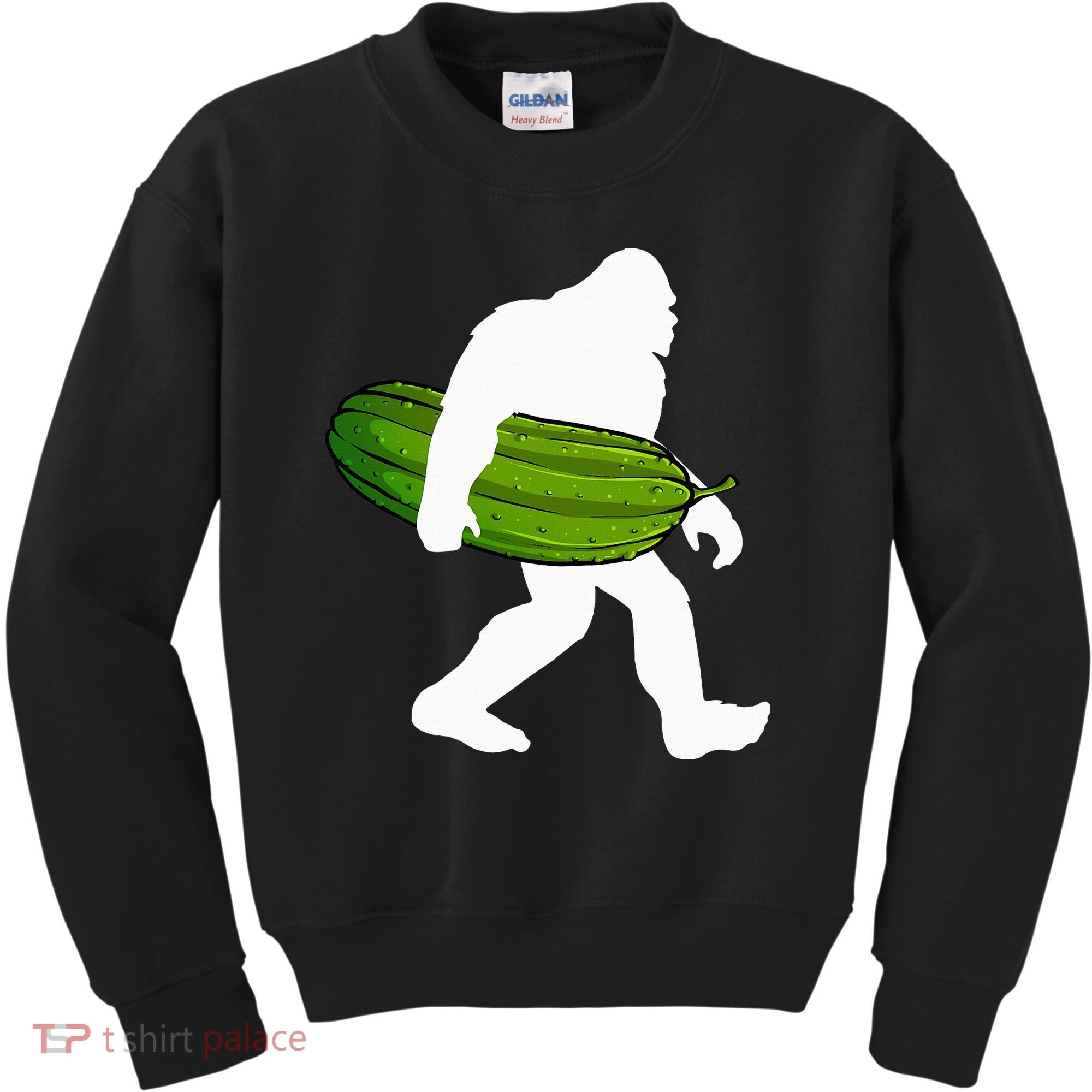 Pickle Art For Women Bigfoot Cucumber Kids Sweatshirt