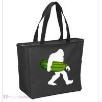 Pickle Art For Women Bigfoot Cucumber Tote Bag thumb 2