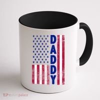 Patriotic American Flag Dad Father's Day Coffee Mug thumb 1