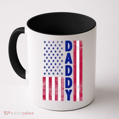 Patriotic American Flag Dad Father's Day Coffee Mug
