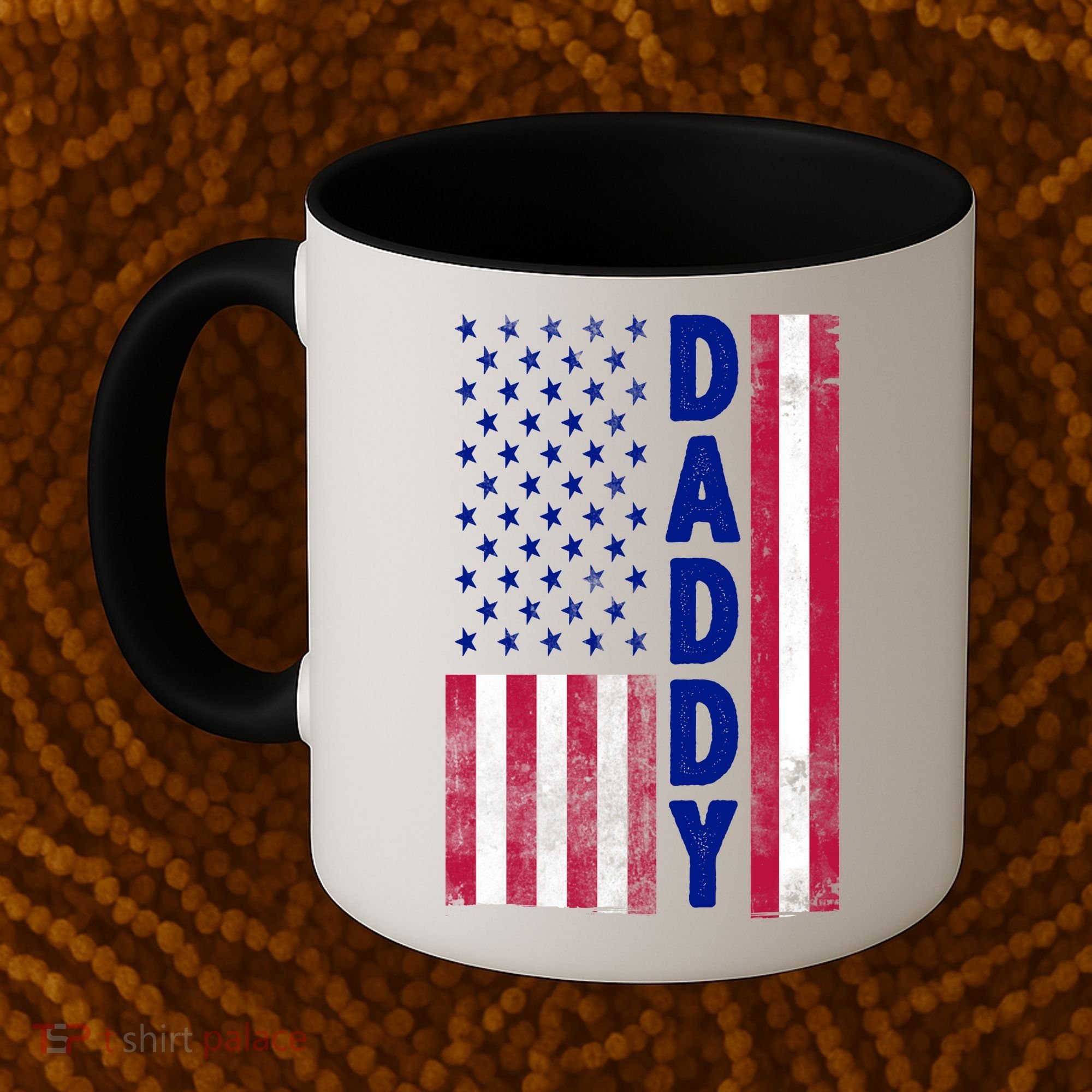 Patriotic American Flag Dad Father's Day Coffee Mug