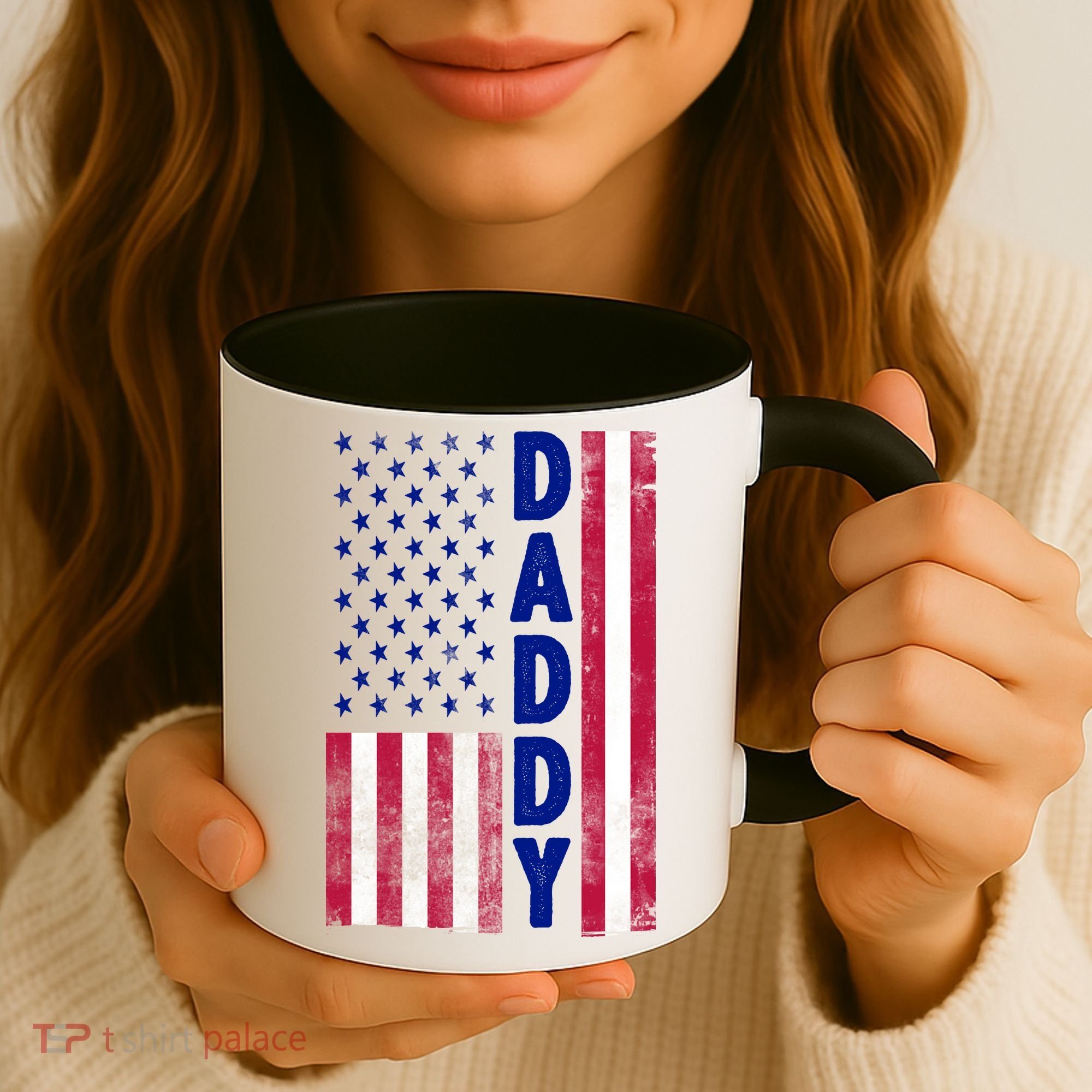 Patriotic American Flag Dad Father's Day Coffee Mug