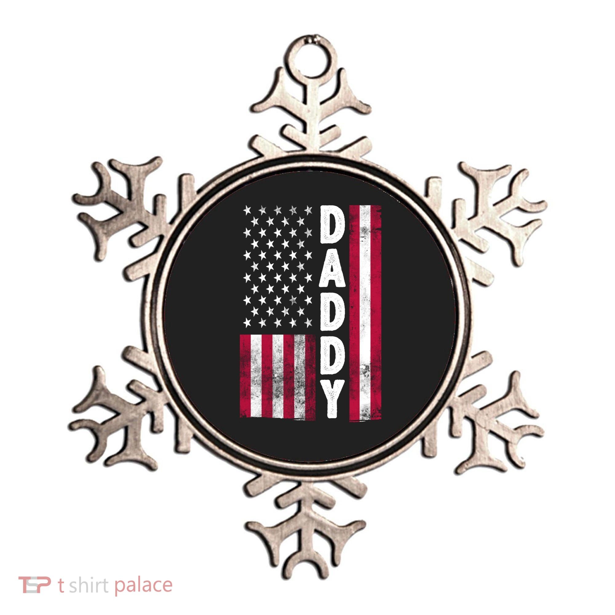 Patriotic American Flag Dad Father's Day Ornament