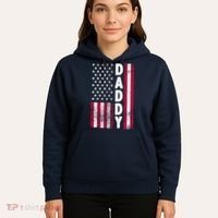 Patriotic American Flag Dad Father's Day Hoodie thumb 5