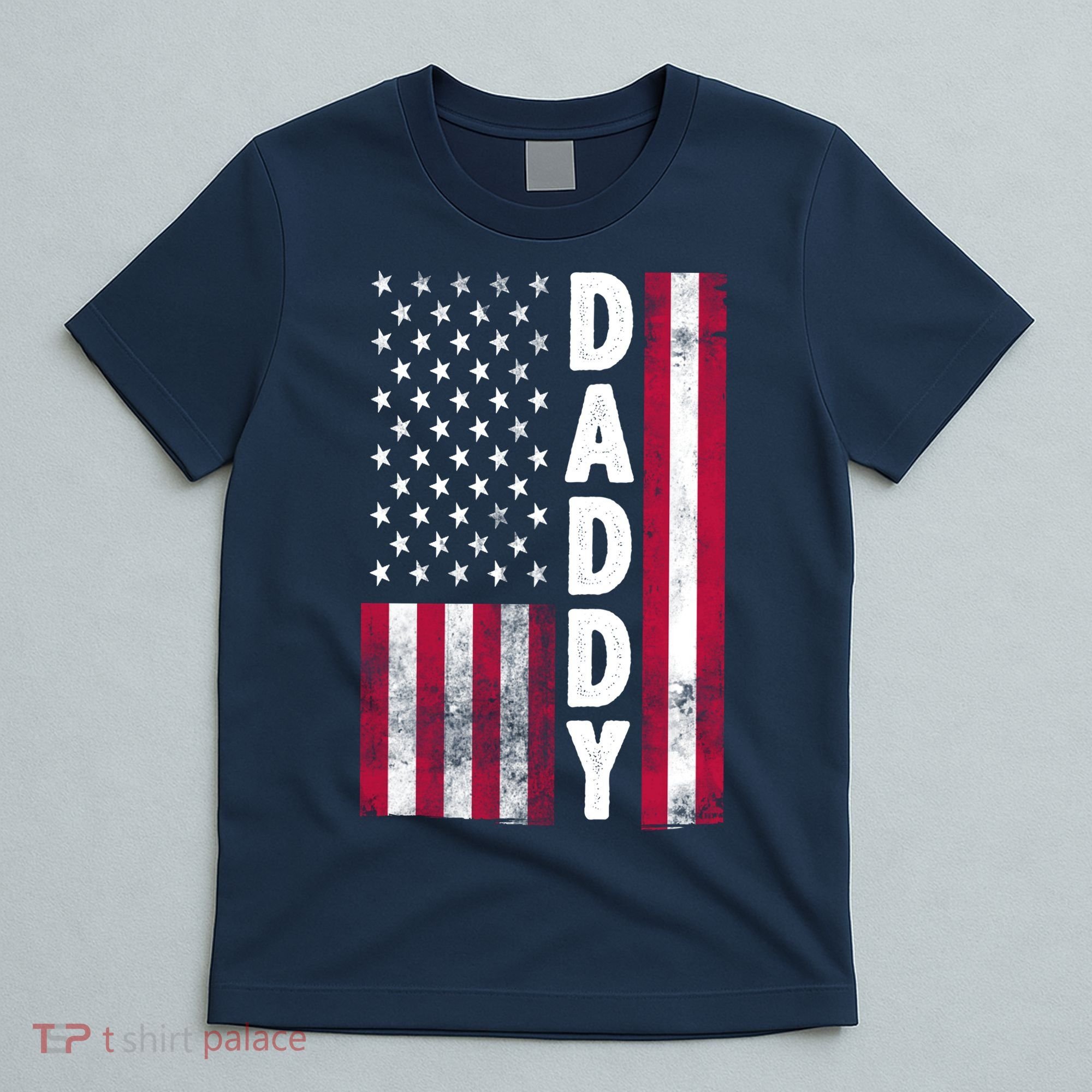 Patriotic American Flag Dad Father's Day T-Shirt