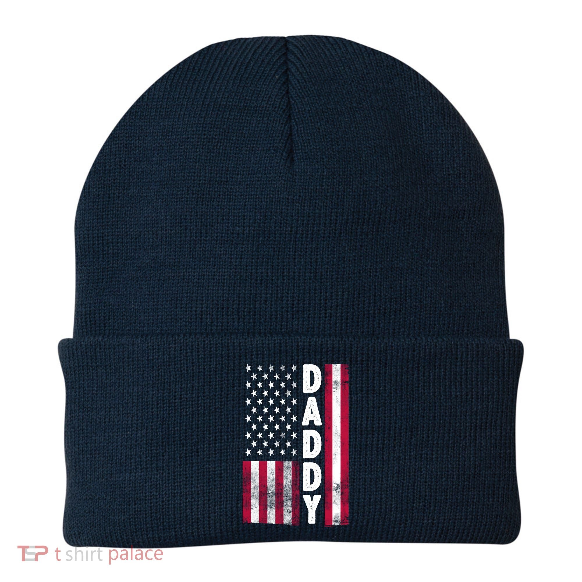 Patriotic American Flag Dad Father's Day Beanie